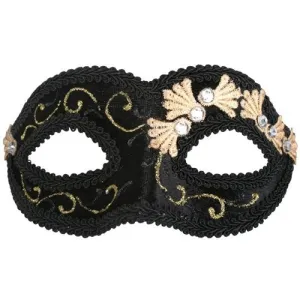 Coco Black Velvet Eye mask