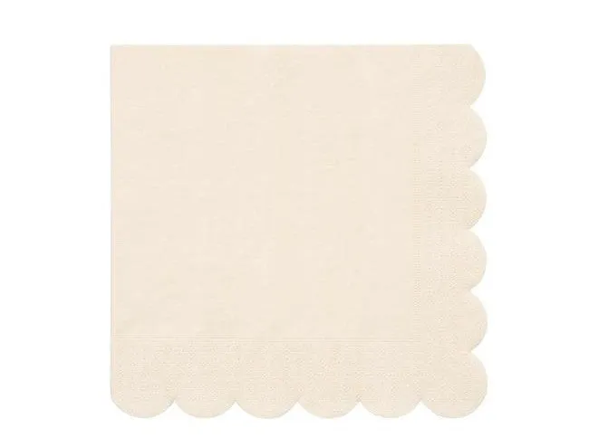 Cream Large Napkins