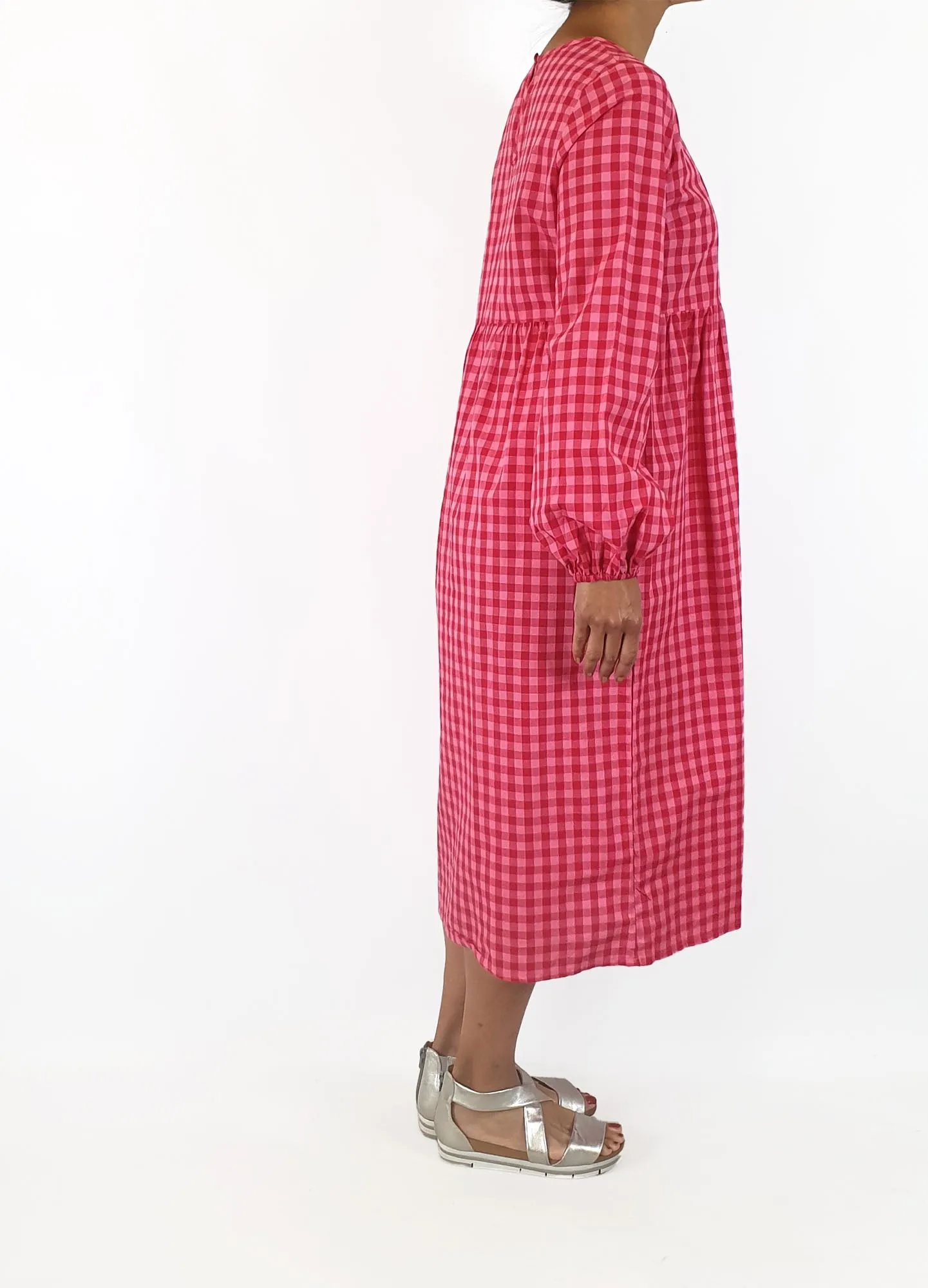 Daisy Street pink and red gingham dress size 10