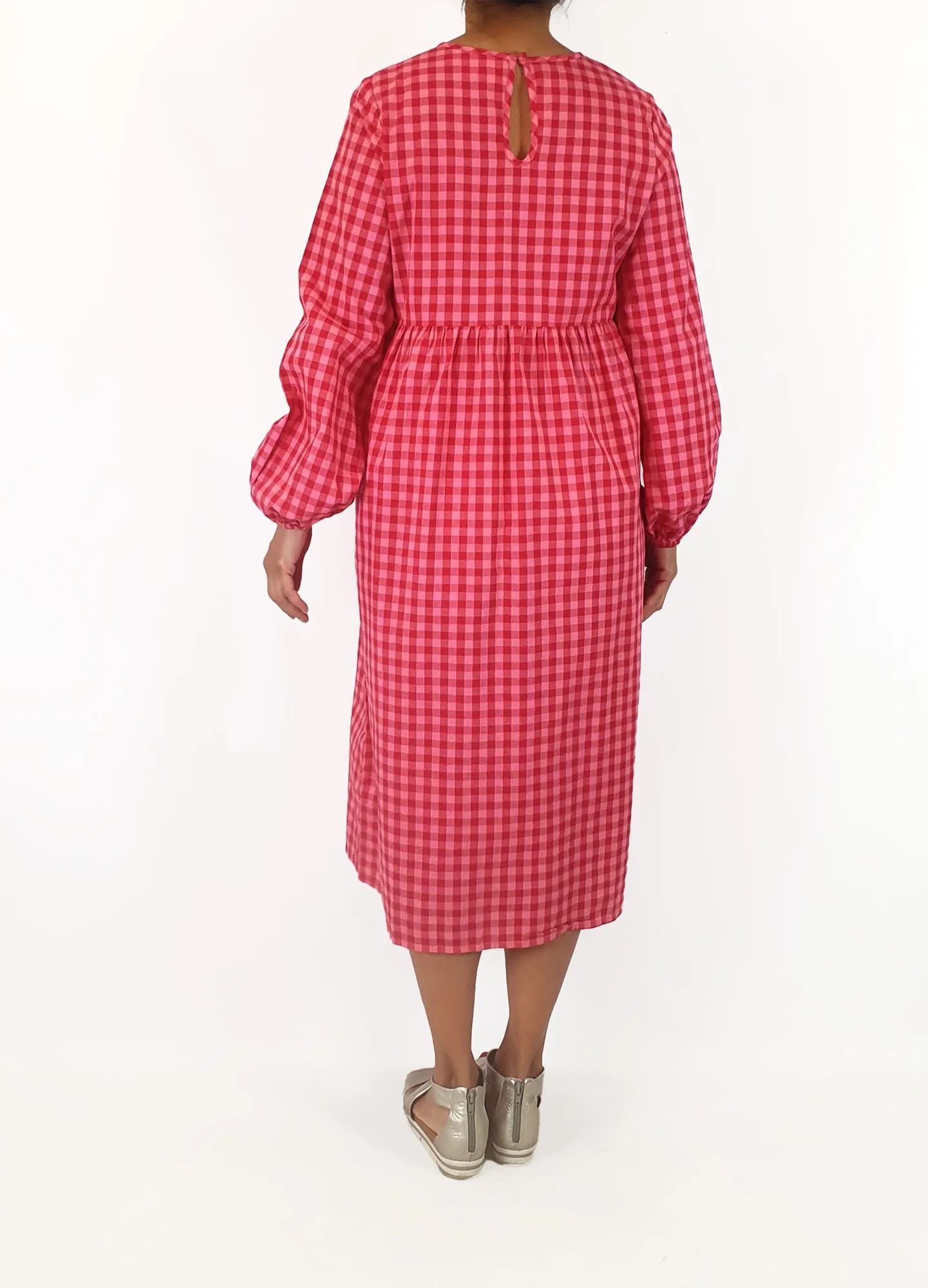 Daisy Street pink and red gingham dress size 10
