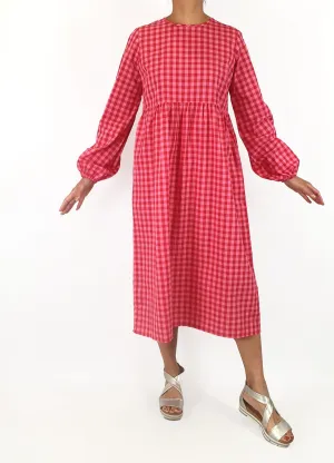 Daisy Street pink and red gingham dress size 10