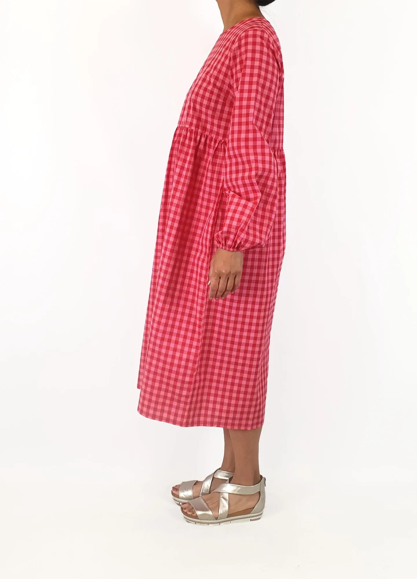 Daisy Street pink and red gingham dress size 10