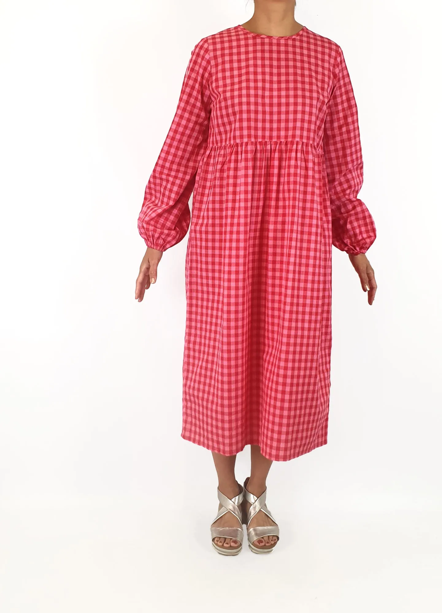 Daisy Street pink and red gingham dress size 10