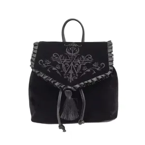 Dark Scarlett Velvet Handbag