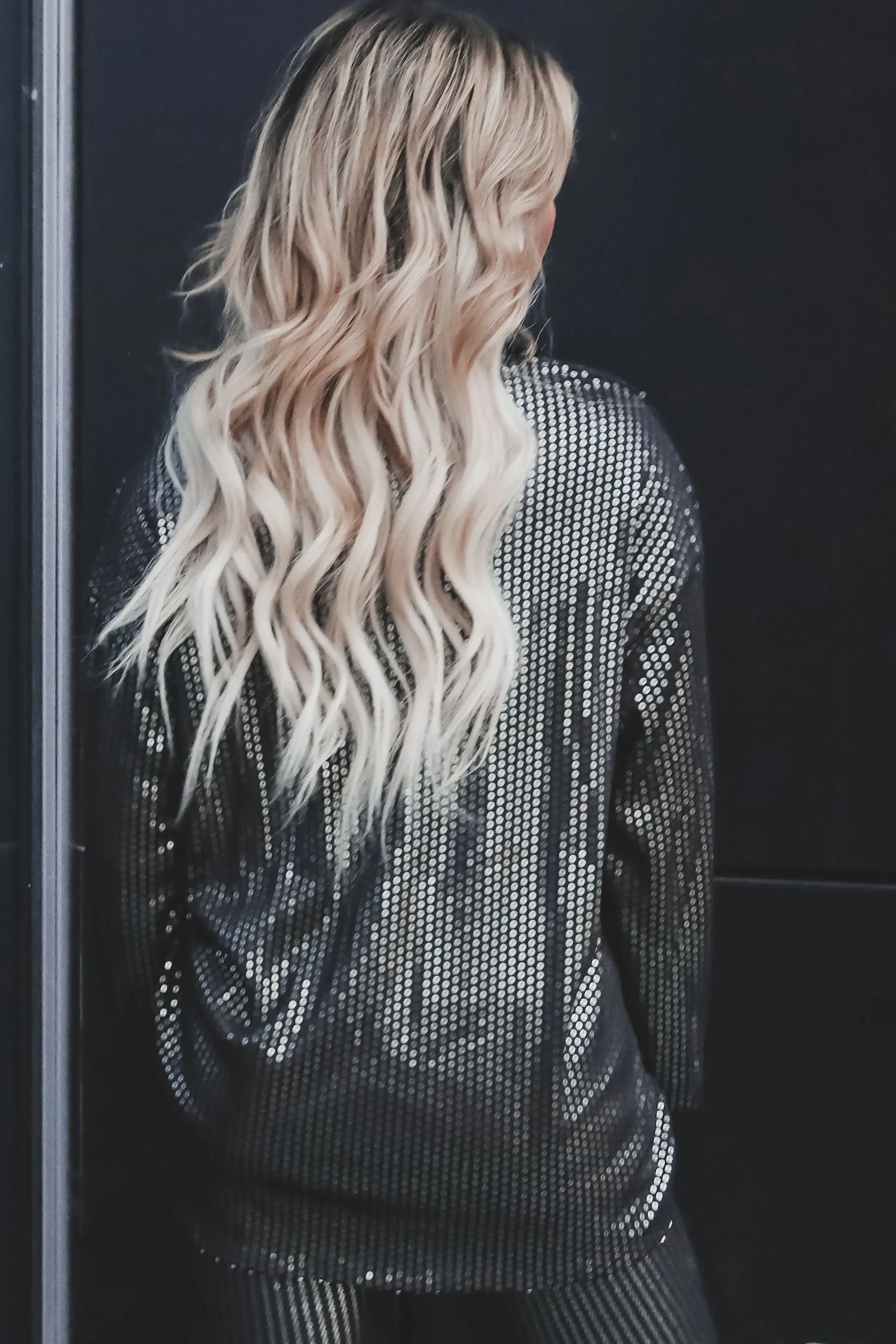 DEAL  Light Up The Whole Room Sequin Button Up Top