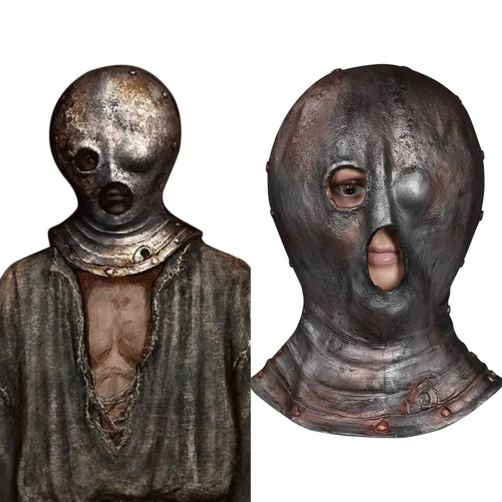 Elden Ring Prisoner Mask Cosplay Latex Masks Helmet Masquerade Halloween Party Costume Props