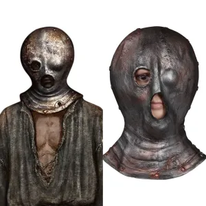 Elden Ring Prisoner Mask Cosplay Latex Masks Helmet Masquerade Halloween Party Costume Props
