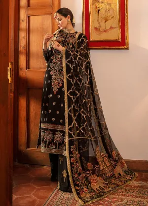 Elegant Pakistani Black Dress Designer Online #PF116