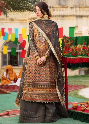 Embellished Grey Kameez Salwar Pakistani Party Wear