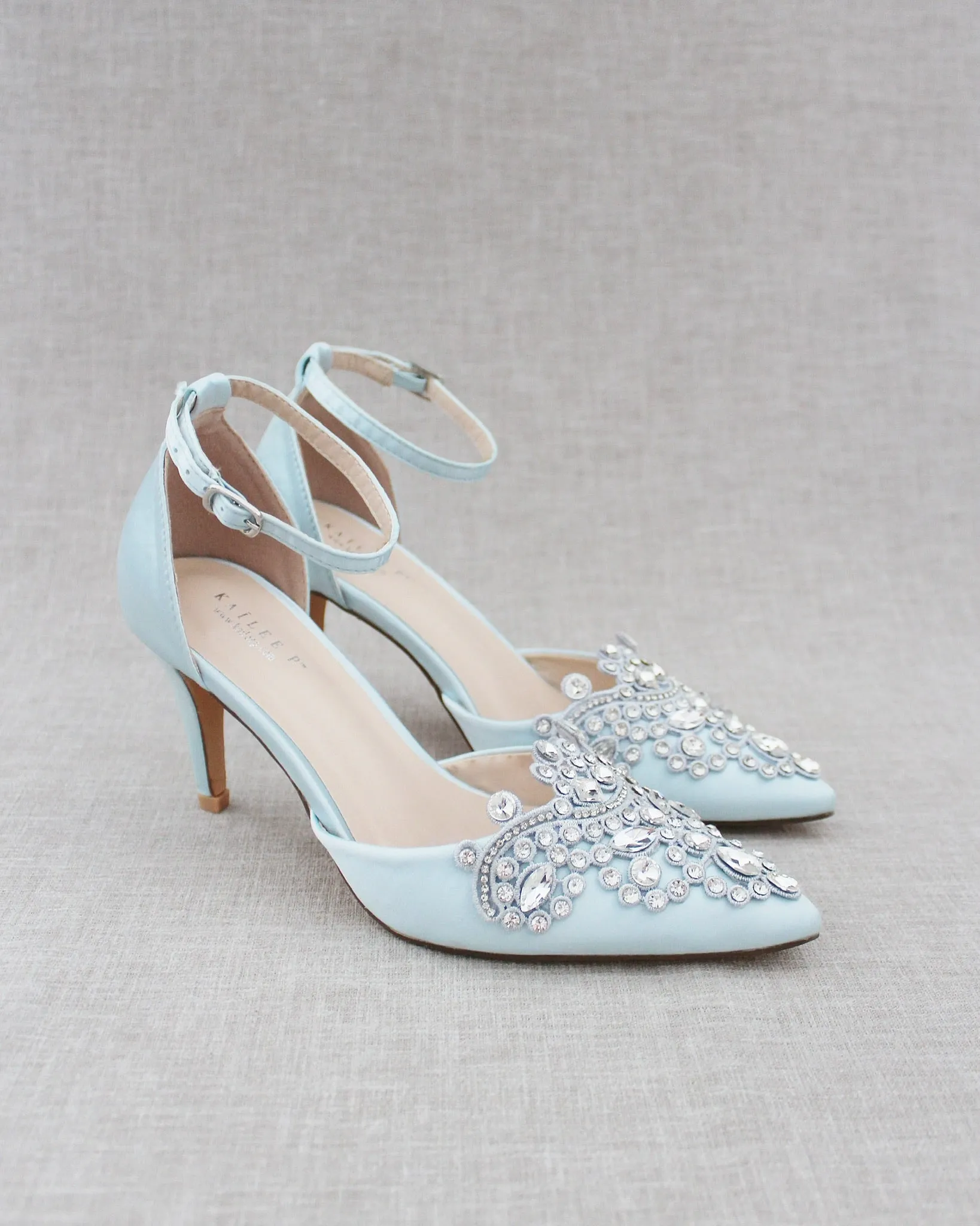 Embellished Rhinestones Wedding Heel