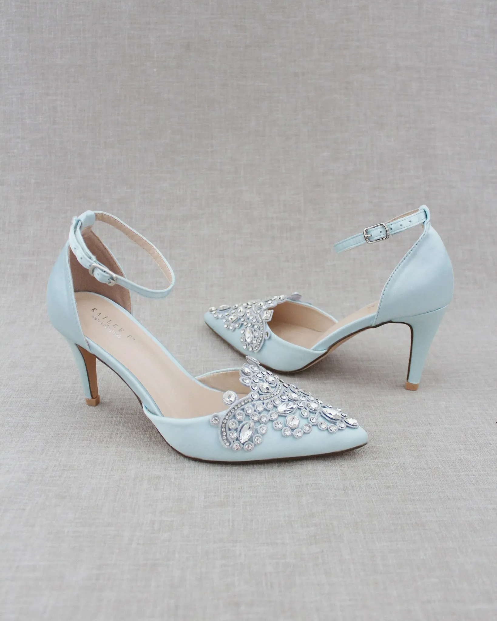 Embellished Rhinestones Wedding Heel