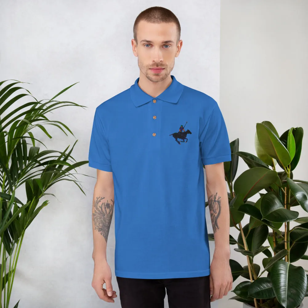 Embroidered Carib Action Pony Polo Shirt
