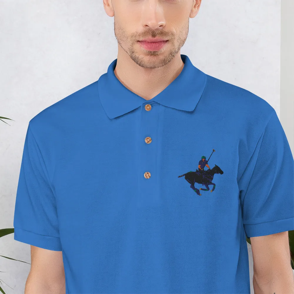 Embroidered Carib Action Pony Polo Shirt