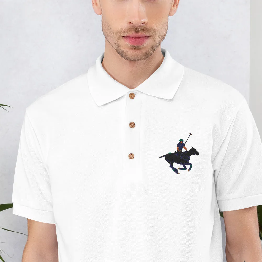 Embroidered Carib Action Pony Polo Shirt