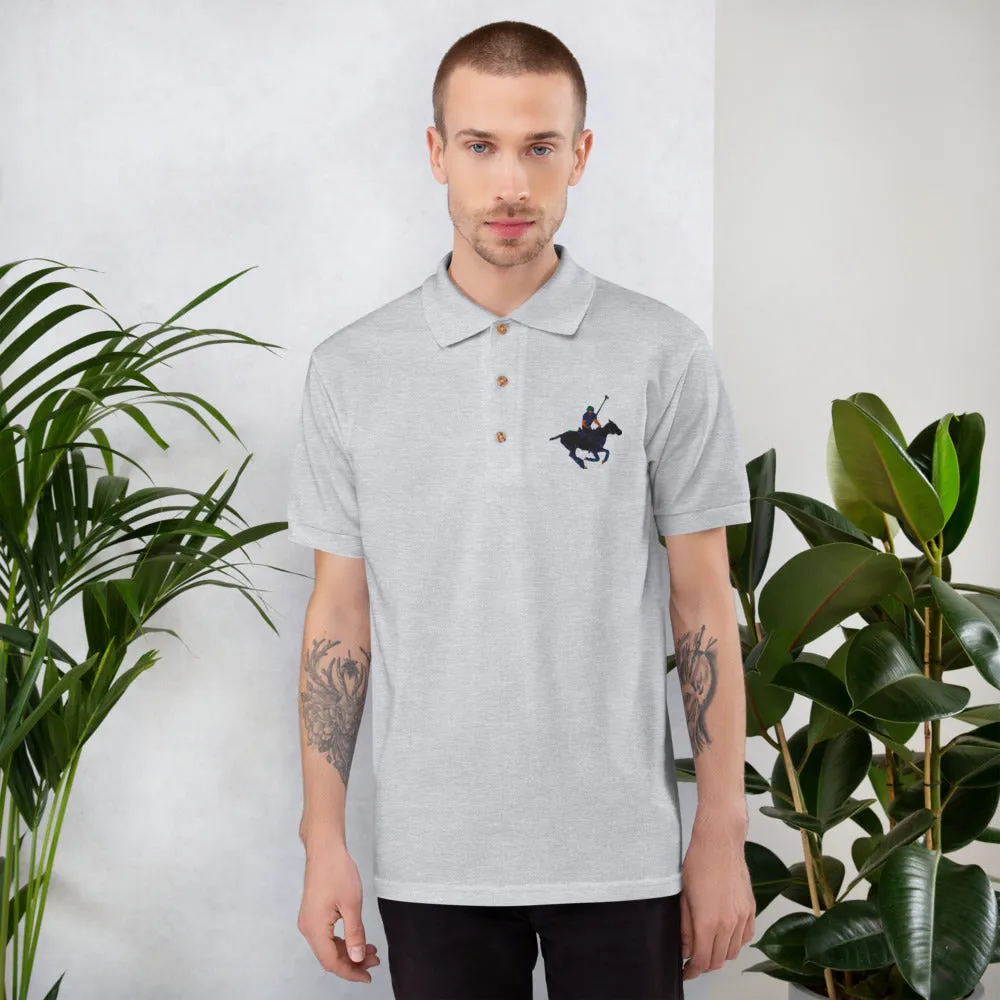 Embroidered Carib Action Pony Polo Shirt