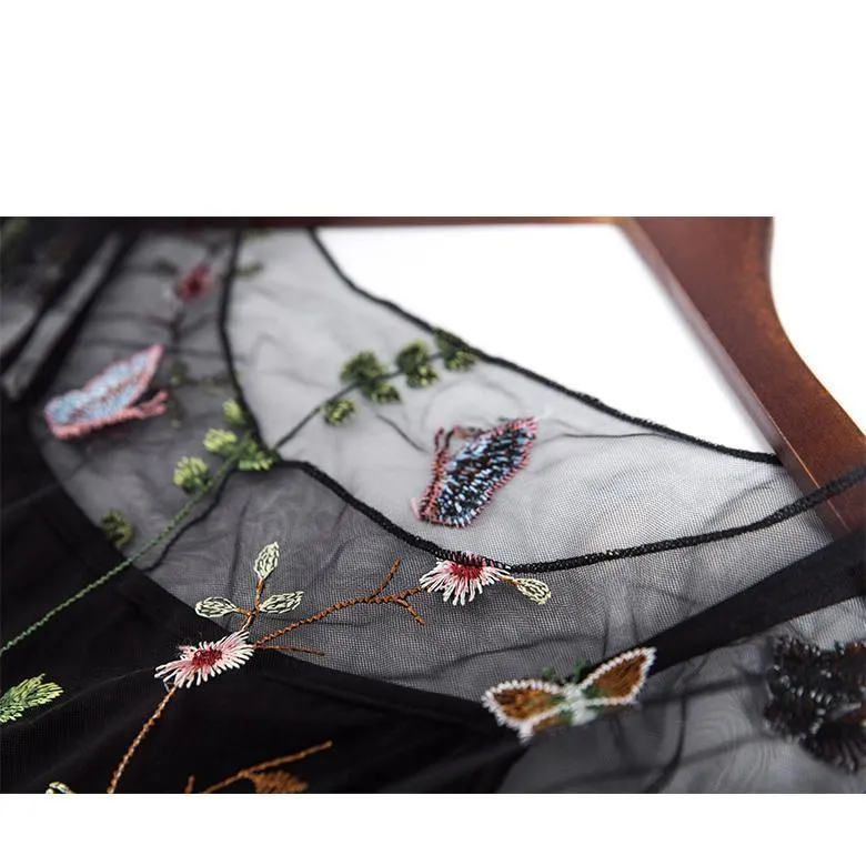 Embroidered Party Dress