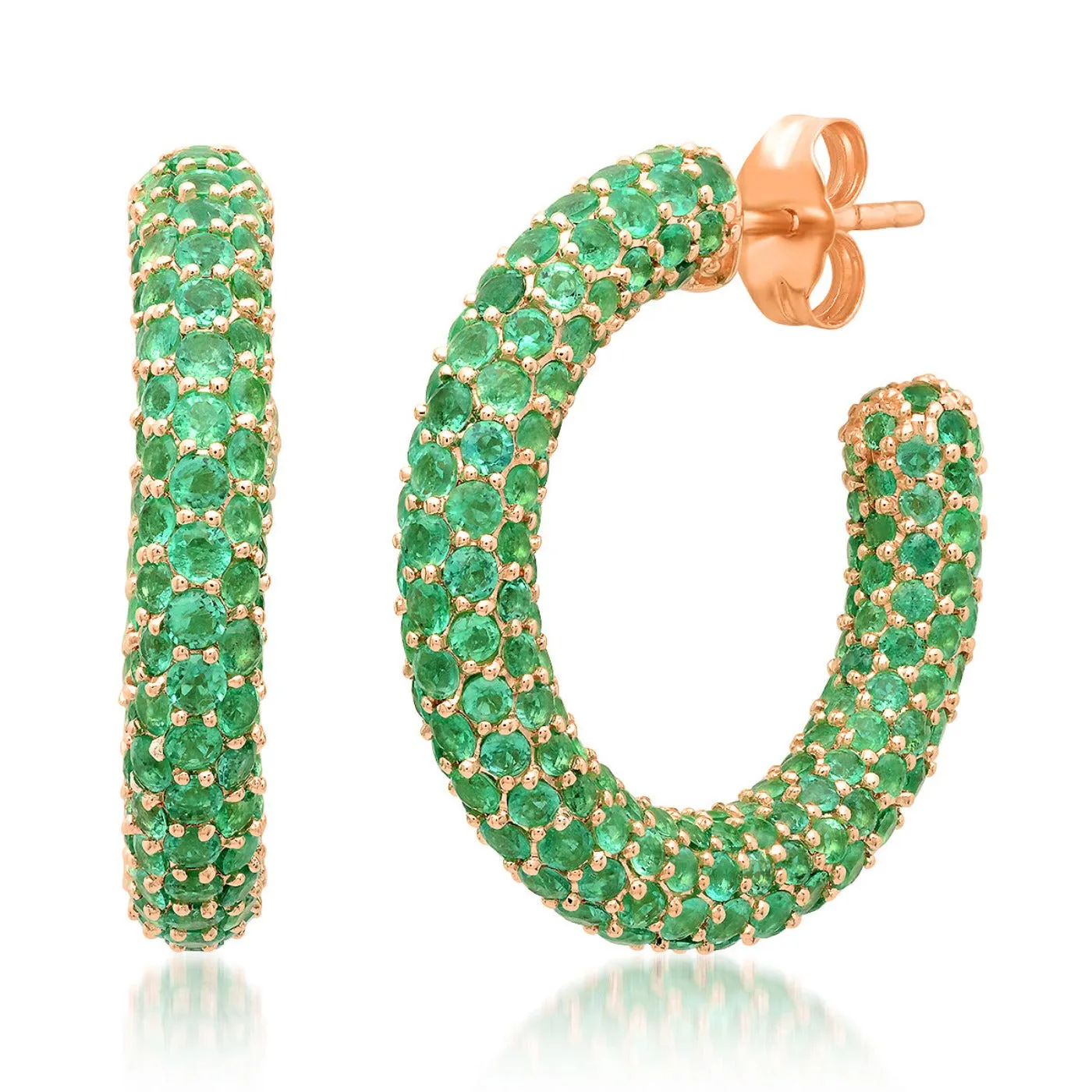 Emerald Party Hoops