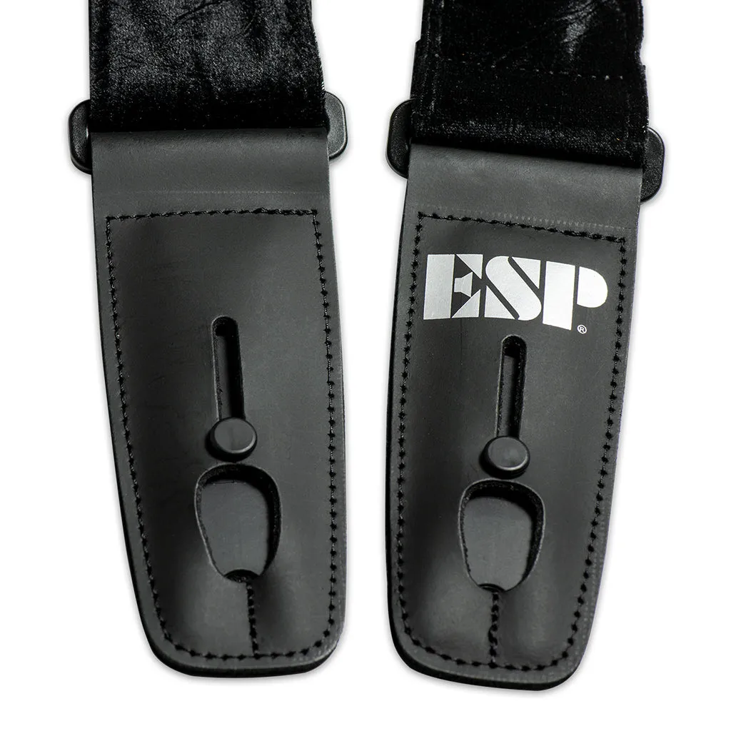 ESP Lock it Strap 2'' Crushed Velvet Black