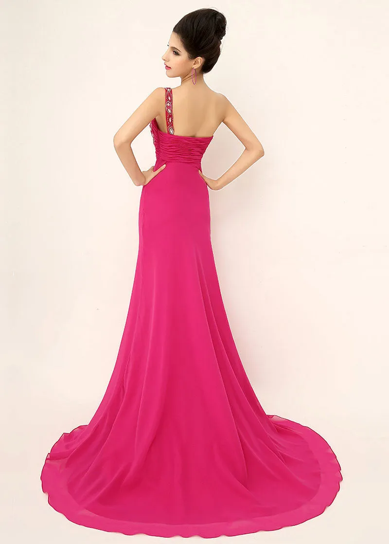 Exquisite One-Shoulde Prom Dresses