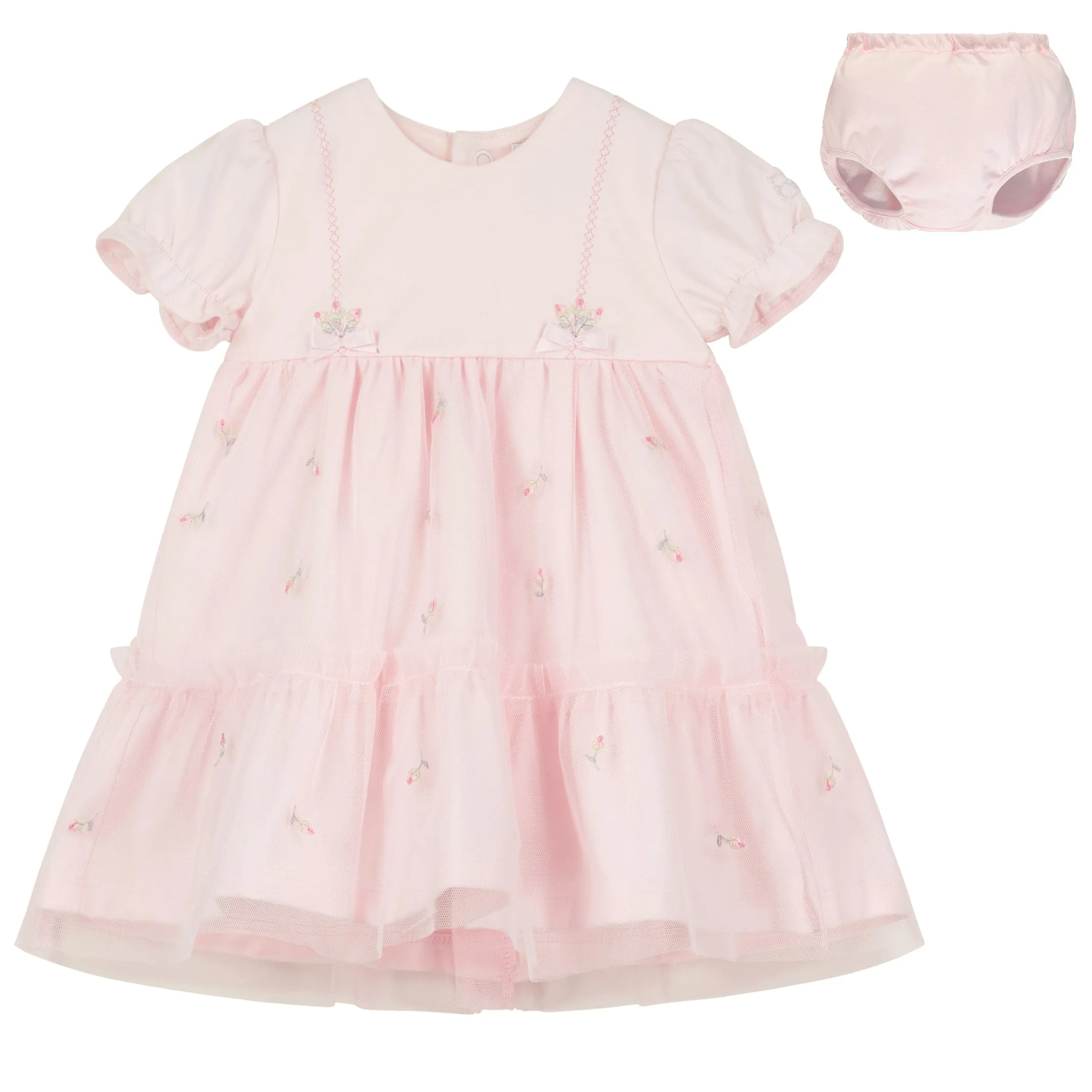 Fabienne Tulle Overlay Baby Girls Dress