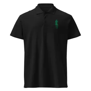 Female Golfer Premium Pique Embroidered Polo Shirt - Green