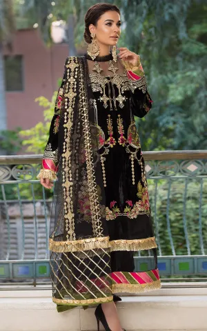 Festive Mirror Work Dress in Black Color #Y6175