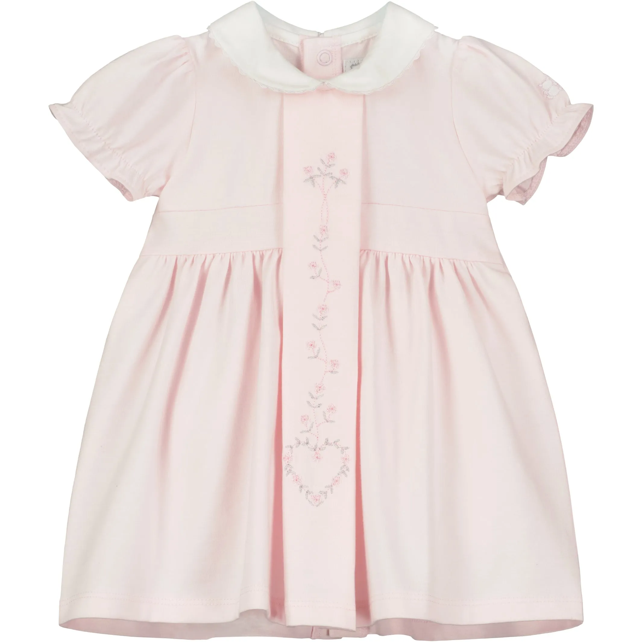Flora Heart Embroidery Girl Dress