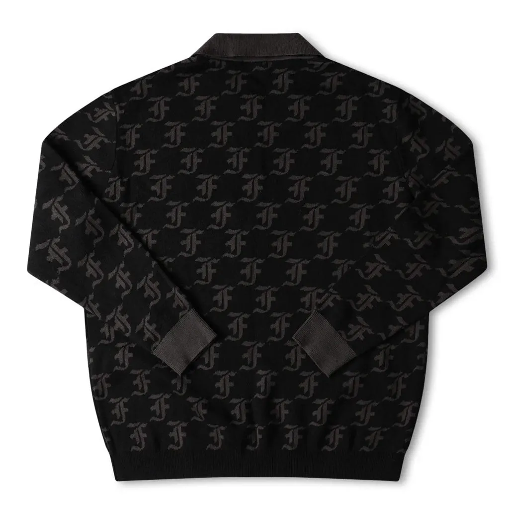 FORMER SYNOPTIC LS POLO - BLACK