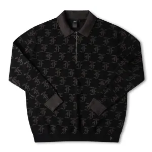 FORMER SYNOPTIC LS POLO - BLACK