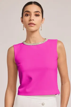 Generation Love Nia Crepe Top - Magenta