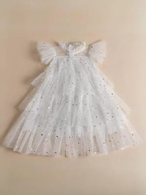 Glowing Girl Star Tulle Party Girl Dress