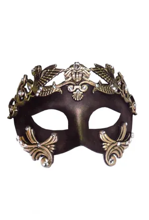 Gold Diamante Grecian Mask