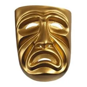 Gold Tragedy Adult Mask