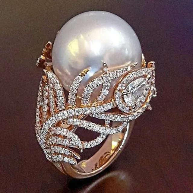 Gorgeous Vintage Oval Pink Red Gemstone Ring Women's Wedding Engagement Jewelry