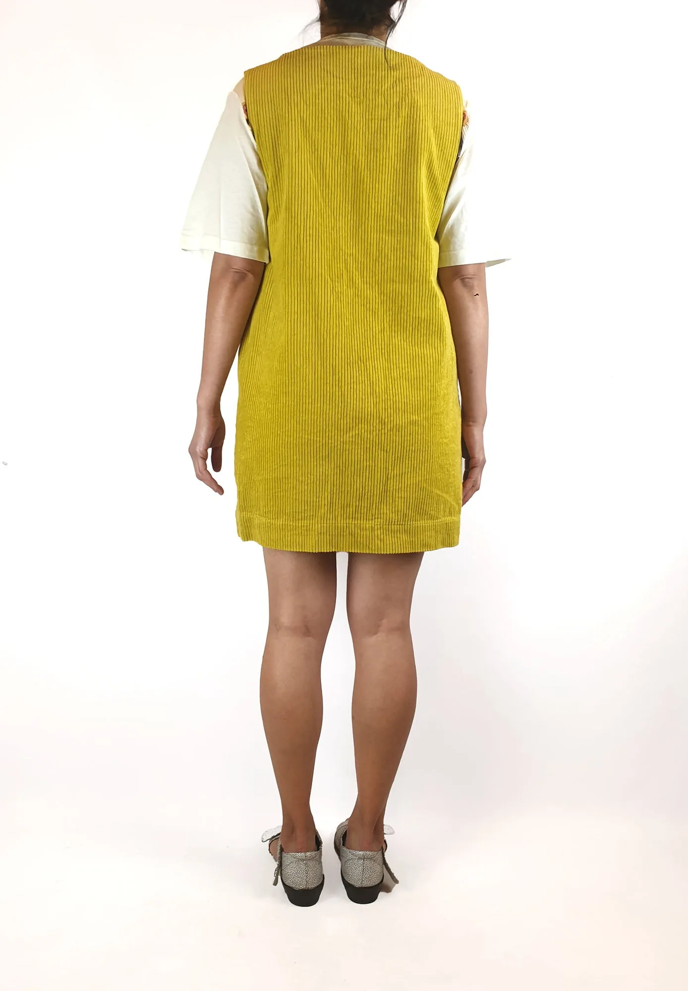 Gorman lime mustard cord dress size 10