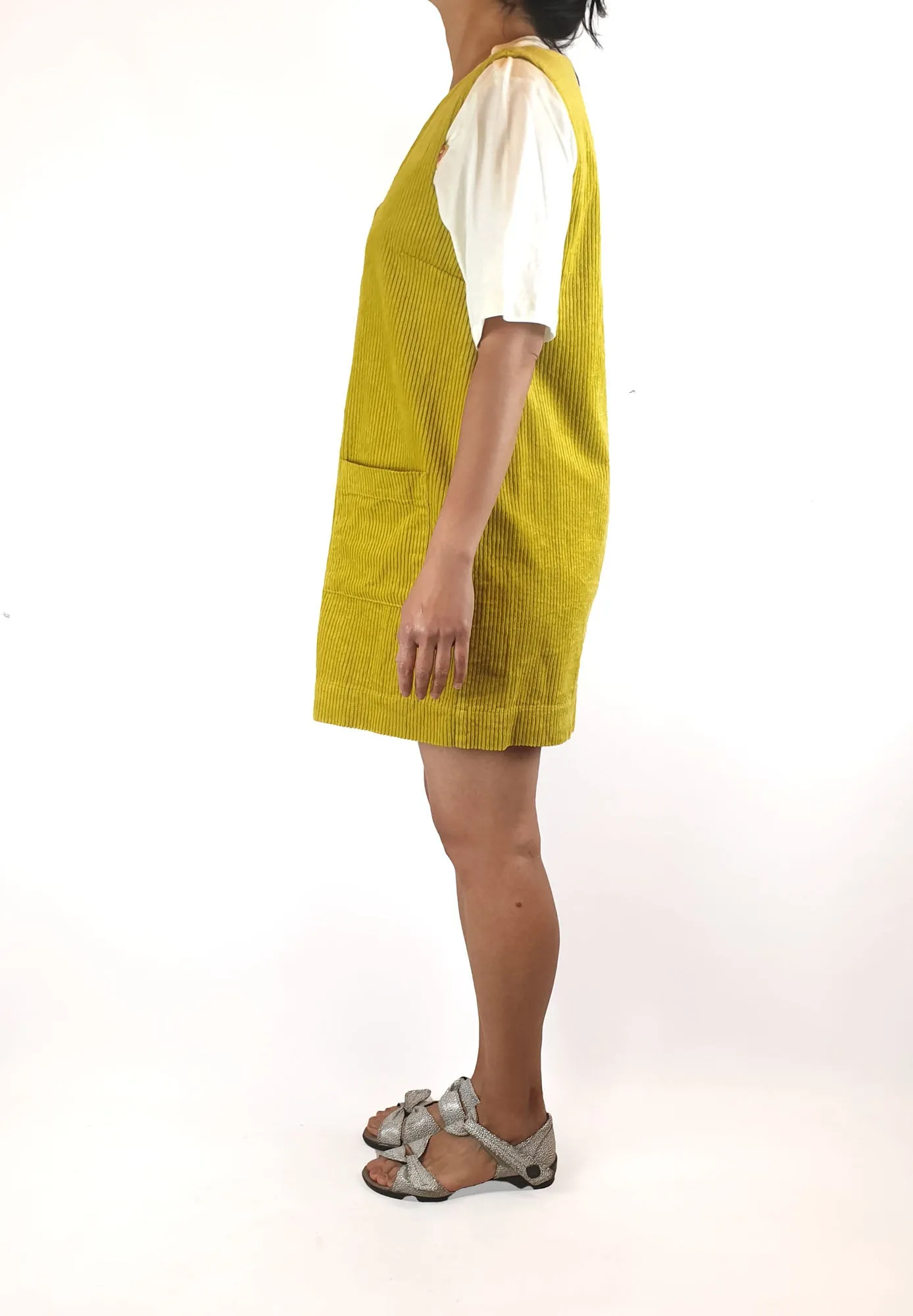 Gorman lime mustard cord dress size 10