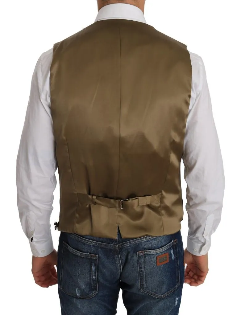 Green Velvet Gold Vest