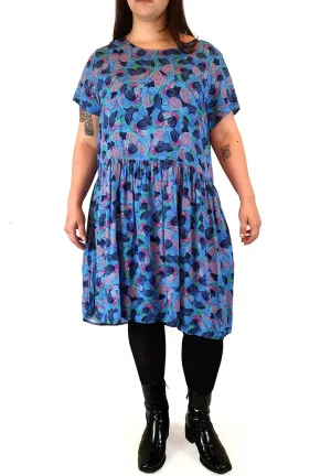 Harvest Lane blue floral print dress size 16