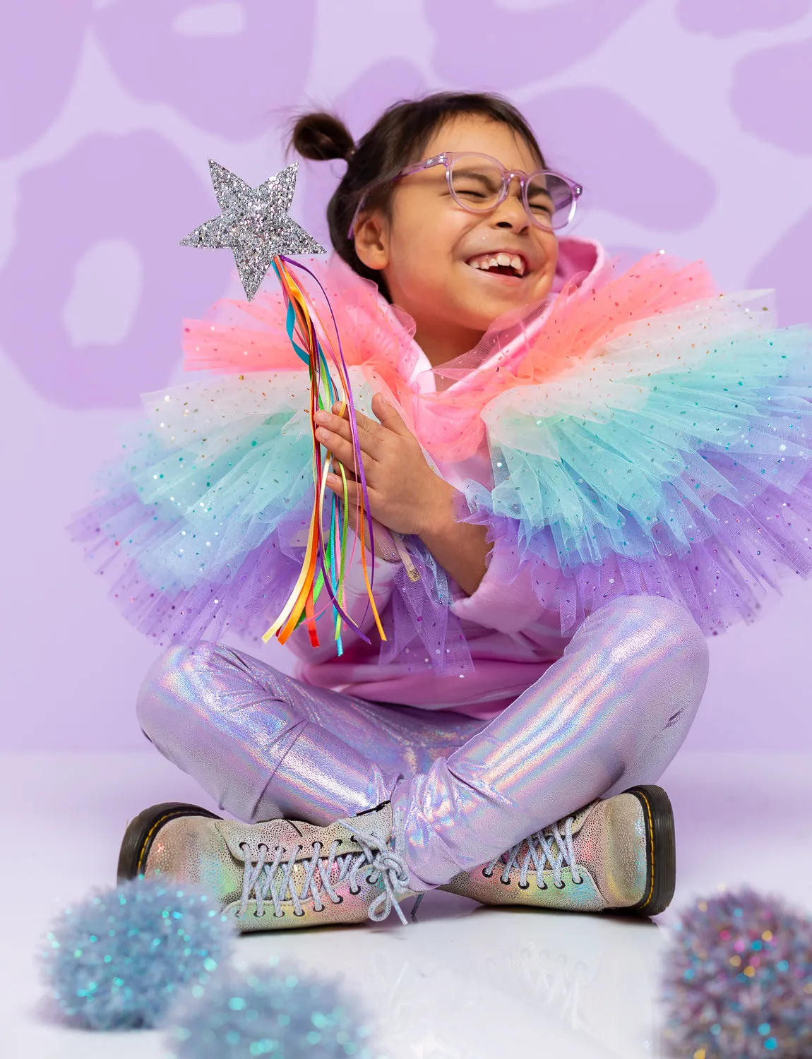 Holographic Kids Unicorn Leggings