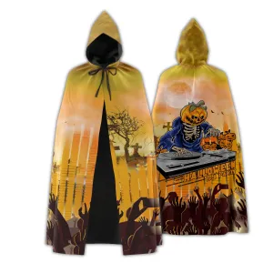 Hooded Cloak - Halloween DJ Party Hooded Cloak