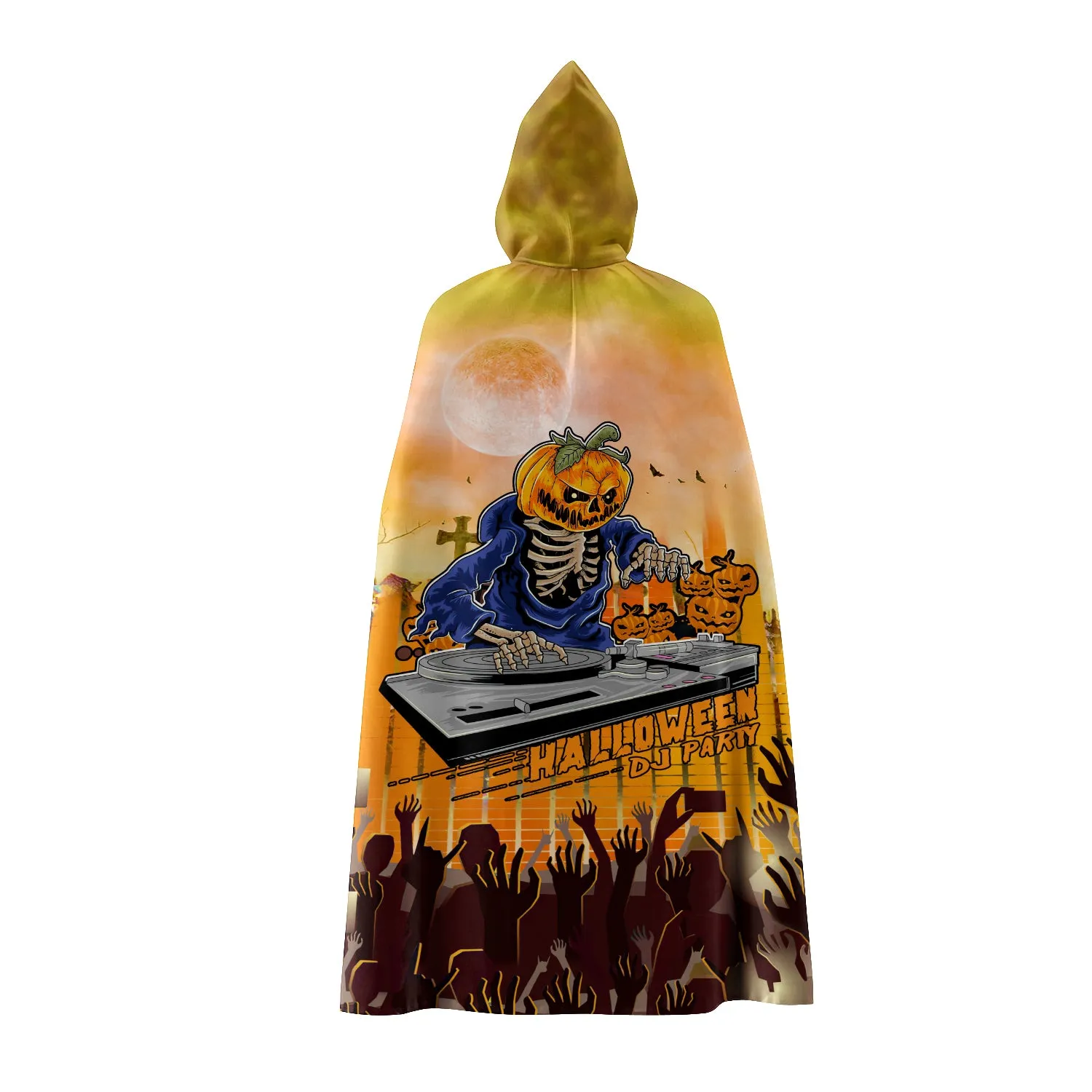 Hooded Cloak - Halloween DJ Party Hooded Cloak