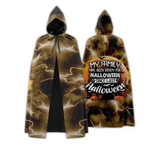 Hooded Cloak - My Family Has Been Ready For Halloween Hooded Cloak - Hooded Cloak for Halloween - Nsd99