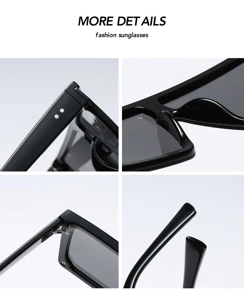 Hot Flat Top Oversized Luxury Sunglasses