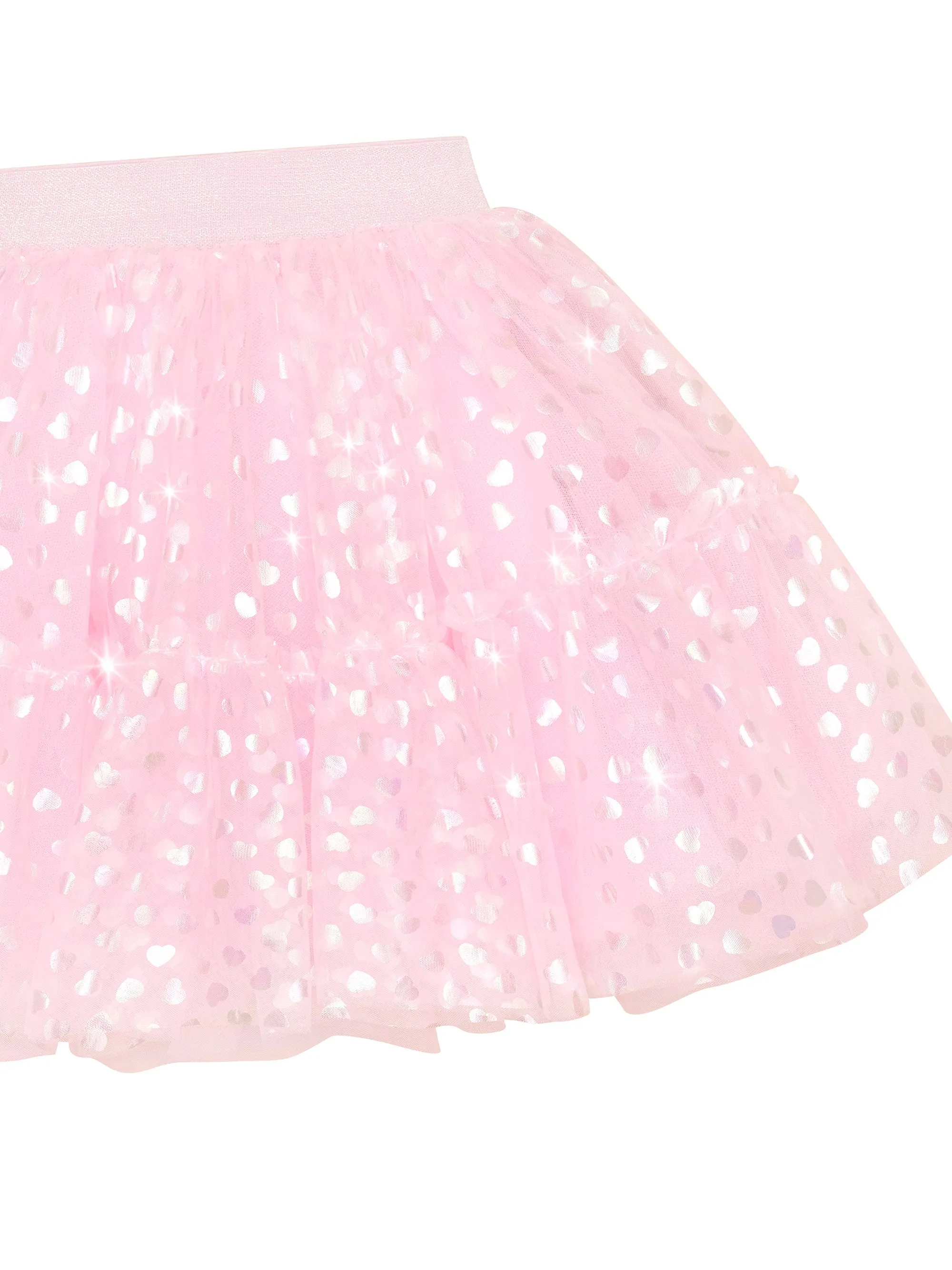 Huxbaby Shimmer Hearts Party Skirt