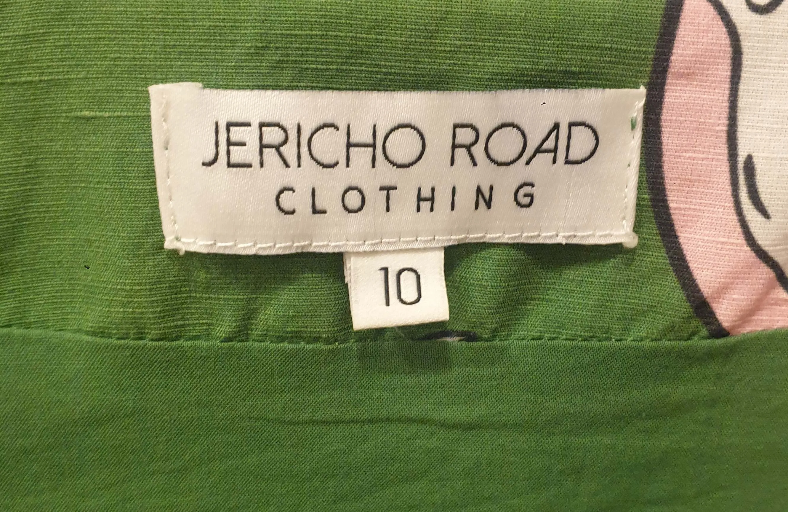 Jericho Road green dog print dress size 10