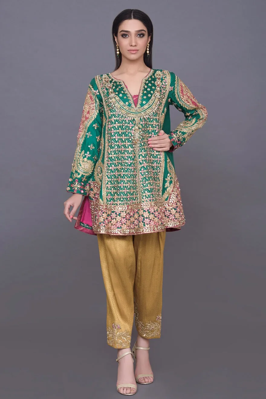 Latest Chiffon Party Shirt with Trouser #Y2053