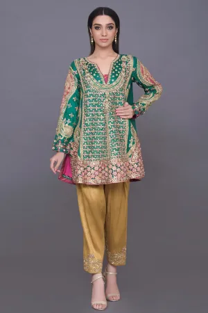 Latest Chiffon Party Shirt with Trouser #Y2053