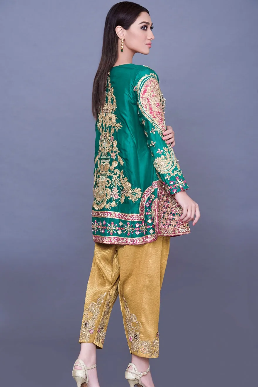 Latest Chiffon Party Shirt with Trouser #Y2053