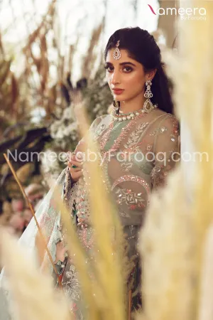 Latest Pakistani Formal Party Dress with Embroidery #PS09