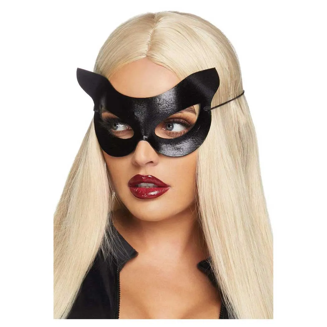 Leg Avenue Vinyl Wet Look Cat Costume Mask